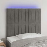  Uzglavlje svjetlosivo 90x5x118/128 cm baršunasto Cijene