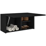 vidaXL Kupaonski zidni ormarić crni 60x25x30 cm izrađeno drvo Cijene