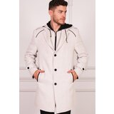 Dewberry PLT8401 MEN'S COAT-LIGHT PATTERNED BEIGE Cene