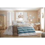 Esposa posteljnina 240/220 cm saten turkizna, bež, mocha rjava | Shoptok.si