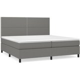  s oprugama i madracem tamnosivi 200 x 200 cm od tkanine | shoptok.hr