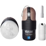 Vulcan Masturbator sa vibro metkom, 15cm, Crno-beli | Eponuda.com