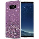 Cadorabo Ohišje, združljiv s Samsungom v vijolični barvi z bleščicami - zaščitni pokrov iz fleksibilnega silikona TPU s penečimi bleščicami, (20576238) | Shoptok.si