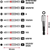 Einhell M-Case 33-del set bitova 50mm, 1/4" 50mm bit, mag. nastavak 60mm - (49118903) | ePonuda.com