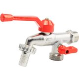 Magnum Slavina 1/2" sa ALU ručkom,dva izlaza 3/4" i metalnim priključkom za crevo 3190-1/2 | Eponuda.com