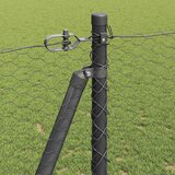  Heksagonalna ograda s betonskom osnovom 10 x 1,2 m Siva Mreža | shoptok.hr