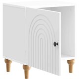  Nočna omarica 2 pcs Bela 43 x 34,5 x 50 cm Inženirski les, (5000233590) | Shoptok.si