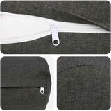  Presvlaka za jastuk 6 kom. HEERLEN Tamnosiva Ø 15 x 40 cm | shoptok.hr