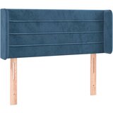  Uzglavlje s ušima tamnoplavo 93x16x78/88 cm baršunasto | shoptok.hr