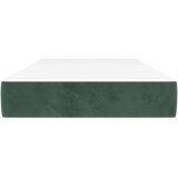  Madrac s oprugama tamnozeleni 80 x 210 x 20 cm baršunasti | shoptok.hr
