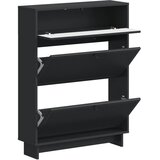  Ormar za cipele EDE 78 x 24 x 103 cm Konstruirano drvo Crna - Crna | shoptok.hr