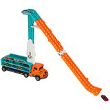  Kamion transporter s trkaćom stazom i 6 autića, narančasti | shoptok.hr