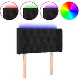 Maison Chic led posteljno vzglavje - vzglavna omarica - nočna omarica črno 83x16x78/88 cm žamet, (21710886) | Shoptok.si