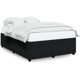 Maison Chic Posteljni okvir - Dvoposteljna postelja - Zakonska postelja brez vzmetnice črn 140x200 cm žamet-J11784, (21764310) | Shoptok.si