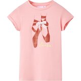 vidaXL Otroška majica s kratkimi rokavi roza 128 | Shoptok.si