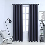 vidaXL Zavjese za zamračivanje s prstenima 2 kom antracit 140 x 175 cm Cijene