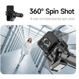  Tripod stabilizator Q19 smart AI sa selfie stickom i LED svetlom crni | Eponuda.com