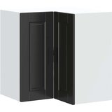  Kuhinjski zidni kutni ormarić Porto crni konstruirano drvo | shoptok.hr