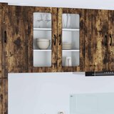  Zidni stakleni ormarić Dimljeni hrast 80 x 31 x 80 cm | shoptok.hr