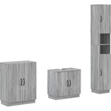  Set za kupaonicu od 3 dijela HOORN Siva Sonoma | shoptok.hr