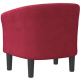 vidaXL Fotelja crvena boja vina baršunasta | shoptok.hr