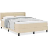 Box Postelja boxspring z vzmetnico z vzmetnico krema 140 x 190 cm, (5000127183) | Shoptok.si