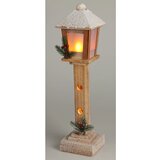  LED dekorativna laterna 12 cm x 12 cm x 52 cm naravna u