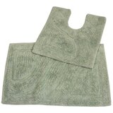HOMESCAPES kopalniška preproga pur coton haut de gamme 2 pièces zelena saug, (5000161199) | Shoptok.si