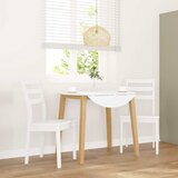 Maison Chic Jedilni stoli - Vzorci stoli 2 kosa bele masivne lesene gume A182, (22032012) | Shoptok.si