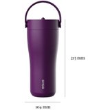 Equa CARRY Cup, termo šalica od nehrđajućeg čelika za čaj/kavu, 600ml, Mulberry | shoptok.hr