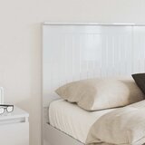  Uzglavlje s uzglavljem Sjajno bijelo 140 cm Konstruirano drvo | Eponuda.ba