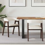  Trpezarijske stolice 2 kom. Čvrsto drvo od gume Svijetlosmeđa | shoptok.hr