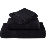 Premium Brisače za savno 25 pcs Črna 80 x 200 cm Bombaž | Shoptok.si