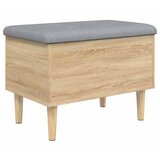  Klupa za pohranu boja hrasta 62x42x46 cm od konstruiranog drva | shoptok.hr