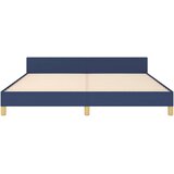 vidaXL Posteljni okvir z vzglavjem moder 180x200 cm blago | Shoptok.si