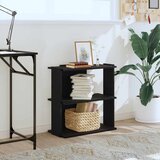  Regal za knjige s 3 razine crni 60x30x60 cm konstruirano drvo | shoptok.hr