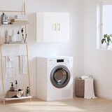 Maison Chic Stenska omarica - Zidna omarica visok sijaj bela 60x31x60 cm inženirski les iu94, (22062443) | Shoptok.si