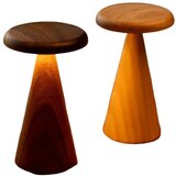 Gingko LED namizna svetilka v temni naravni barvi z lesenim senčilom (višina 14 cm) Sylva – | Shoptok.si
