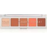 MUA Makeup Academy Professional 5 Shade Palette paleta senčil za oči odtenek Amber Sunset 3,8 g