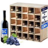KADAX stojalo za vino, leseno stojalo za 25 steklenic, omarica za alkohol, polica za dnevna soba, 52 cm, (5000362741) Cene