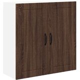 vidaXL Stenska kuhinjska omarica s polico Rjav hrast 80 x 31 x 80 cm | Shoptok.si