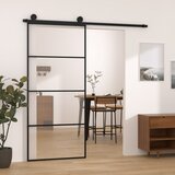  Klizna vrata s priborom 90 x 205 cm od ESG stakla i aluminija Cijene