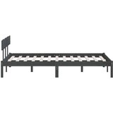  Za krevet od masivne borovine sivi 140 x 190 cm | shoptok.hr