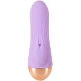 Cuties akumulatorski, vodoodporni mini vibrator s klitoralnim nastavkom (vijoličen) Cene