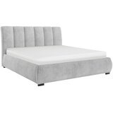 MID.YOU OBLAZINJENA POSTELJA 180 cm x 200 cm , les, tekstil, leseni material svetlo siva | Shoptok.si