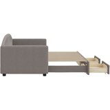  Dnevni krevet na razvlačenje smeđesivi 80 x 200 cm od tkanine | shoptok.hr