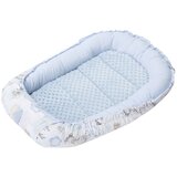 Medi Partners Baby cocoon/nest – Deer and hedgehog + light blue Minky Cijene