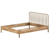 Vipack Zakonska postelja iz masivnega hrasta brez letvenega dna 160x200 cm v naravni barvi Olive Spindle – | Shoptok.si