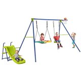  Gugalnica 4 v 1 za otroke od 3 do 12 let. Robustna kovinska igrala s toboganom | Shoptok.si