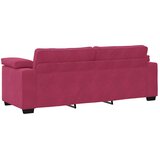  Dvodijelni set sofa s jastucima, vinsko crveni baršun | shoptok.hr